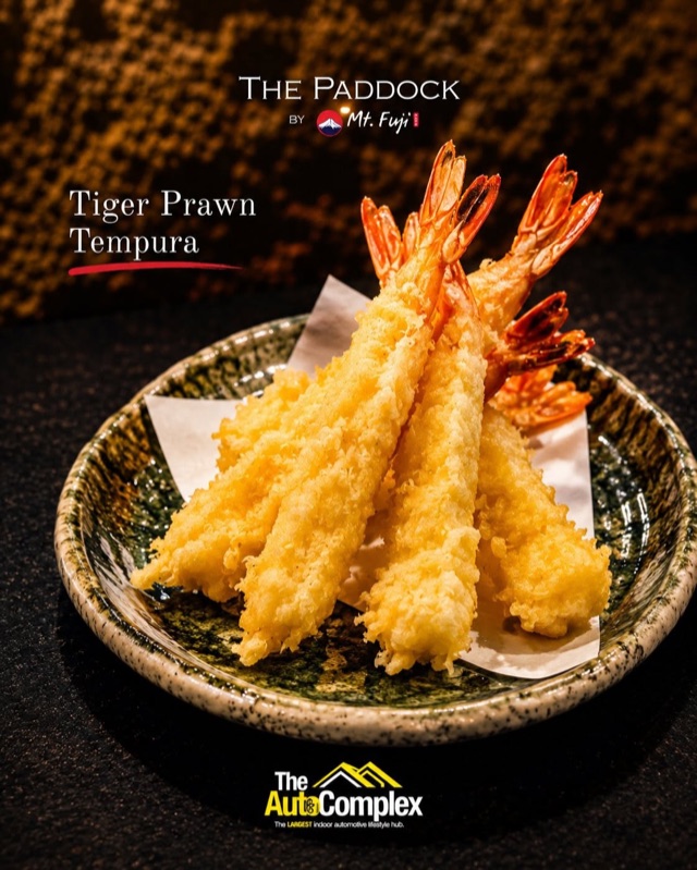 Tiger Prawn Tempura at The Paddock by Mt. Fuji